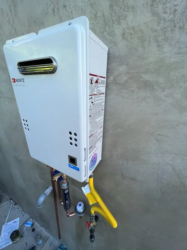 Tankless water heater installation for Ladds homes